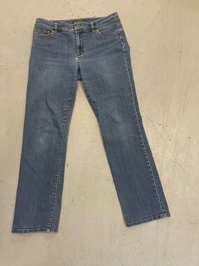 Ralph Lauren Women's Medium Blue Straight-Leg Jeans